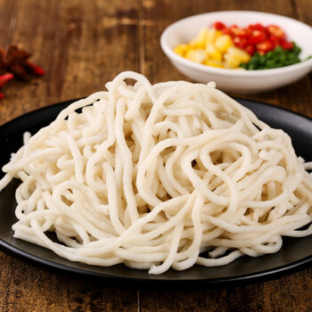 阳江正宗鱼面海鱼拉面广东鱼面面条深海鱼肉新鲜湿手工面条白色1斤装