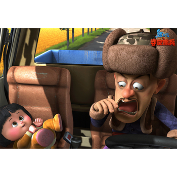 儿童拼图熊出没木制光头强1000片拼图45岁高难度成年14岁灰色熊出没