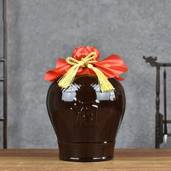 大人陶瓷酒瓶仿古酒坛子5斤装空瓶家用酒壶窖藏存酒密封白酒酿黄酒罐