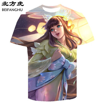 王者荣耀衣服娜可露露晚萤ins短袖青少年t恤男女夏 露娜【启示之音】