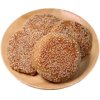 紫光园麻酱烧饼280g老北京特产麻酱芝麻烧饼椒盐火烧夹肉传统小吃包