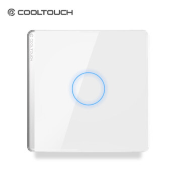 COOLTOUCH智能开关无线远程开关京东小家智能生态/小度音箱语音控制 wifi单火一开简约遥控开关面板