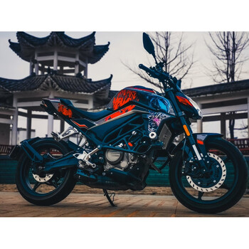 适用适用于适用于春风nk250贴纸贴花个性比卡丘nk250仿水车身周年版画