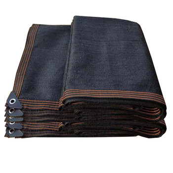 鑫华诚 黑色遮阳网防晒隔热网户外遮光网庭院阳台遮阴遮光布 双包边