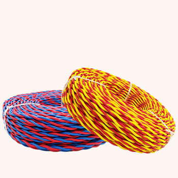 5平方铜芯rvs/bvb/rvs家装工程消防电缆红 rvs铜2*2.5平方1卷100米