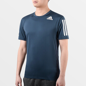 阿迪达斯（adidas）短袖2022夏款男子运动休闲跑步健身透气舒适三条纹圆领T恤GM0507 GM0507 S 175/92A
