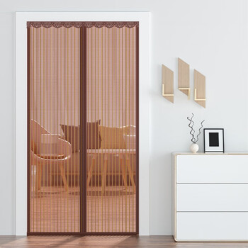 高端大门卧室客厅纱门纱窗防蝇子魔术贴磁铁自吸免打孔挂帘定制简易