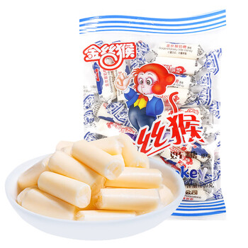 金丝猴圆柱奶糖x5袋装儿童软糖结婚喜糖学生奖励怀旧糖果零食2袋约40