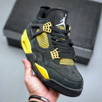 aj4运动鞋电母大学蓝白帆黑联名男鞋女鞋 电母高品质 雷公高品质 40