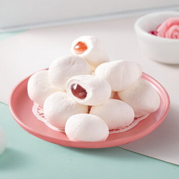 夹心棉花糖软糖送礼糖果过年货休闲零食结婚庆喜糖500g独立小包装 多