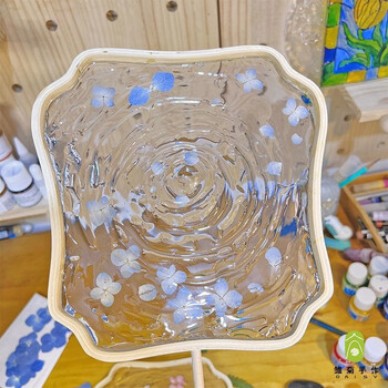 绿野客手工diy水扇材料包自制创意滴胶扇子uv胶国潮锦鲤鱼 绣球花流水