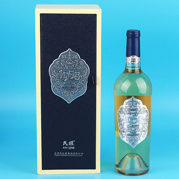 河南民权酒庄 黄河故道产区 民权葡萄酒 精品1958干白葡萄酒