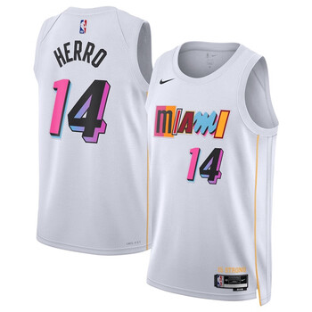 nba23新赛季热火队22号巴特勒球衣城市版75周年希罗韦德男女篮球 23