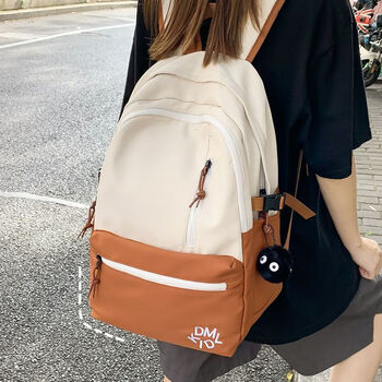 古思驰网红书包女ins韩版初一初二初三高一高二高三高中生大学生双肩