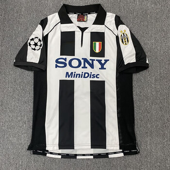 usandrawouif复古尤文球衣9798欧冠版主场足球服10号皮耶罗21号齐达内