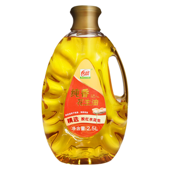 5l 健康安全食用油压榨一级 炒菜烹饪 纯香花生油2.5 油2.5升