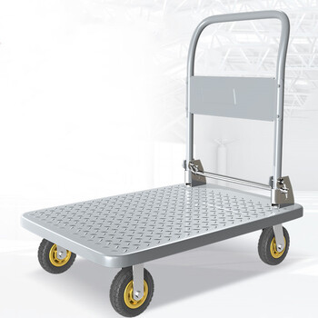 百乐享搬运平板全车钢板车小推车拖车拉货静音折叠家用便携手推货车拉