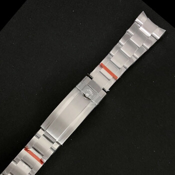 适配黑绿水鬼表带钢带18k金适用潜航者904l精钢手表链20mm宓蝶 黑绿