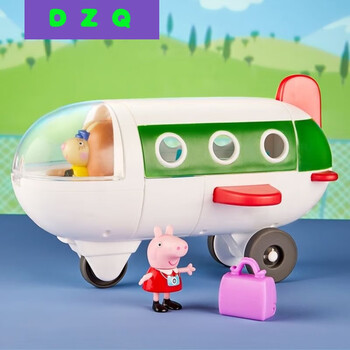 儿童玩具超大号耐摔宝宝男女孩佩琪多功能变形小猪佩奇飞机旅行套装