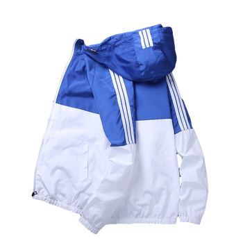 男韩版潮流帅气运动新款棒球服夹克休闲衣服褂子528蓝白春秋款165m