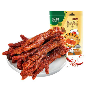 官方旗舰馋大狮虎皮凤爪馋大狮馋大狮虎皮凤爪五香香辣鸡爪香辣味200g