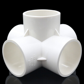 pvc立体三通 四通 50接头 diy鞋柜配件直角架子塑料感统轮胎架子 50