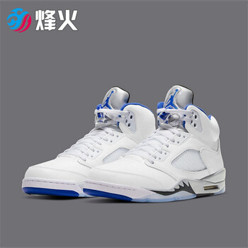 烽火体育 air jordan 5 aj5 乔5 女子 白蓝 休闲篮球鞋 440888 140