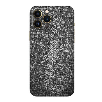 誉科创 【天然珍珠鱼皮】狄斯悦 苹果13手机壳真皮手工定制iphone13