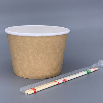 一次性泡面碗配筷子多规格可选加厚牛皮纸带厚盖酸辣粉汤面米线外卖