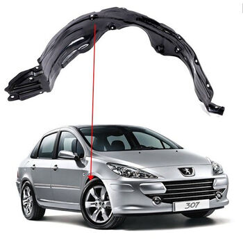 御佣适用于标致307前轮内衬叶子板内衬 标志307前翼子板挡泥板 左前主