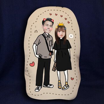 彭于晏抱枕q版 长50cm单面抱枕正常尺寸