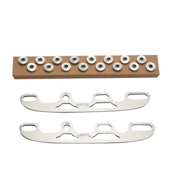 平花鞋用可换式冰刀片冰球刀刀片速滑溜冰鞋轮滑鞋冰刀刀片1a 银球刀