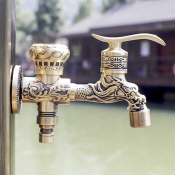 kedoety庭院动物水龙头户外防冻全铜单冷洗车浇花创意洗衣机龙头用