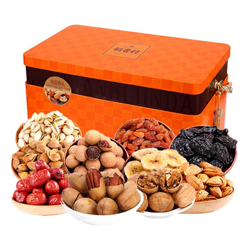 稻香村 坚果礼盒年货礼盒零食大礼包 鸿运锦礼2040g