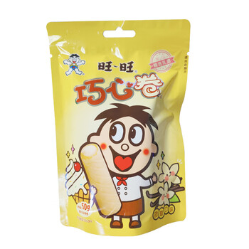 旺旺巧心卷注心饼干单独小包装儿童零食1一2一3一6岁健康小吃营养