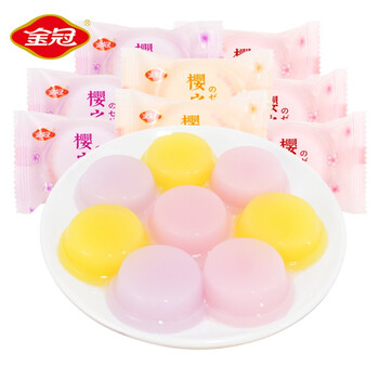 金冠樱之颜果冻布丁草莓香橙水果味休闲食品儿童小零食樱之颜口味随机