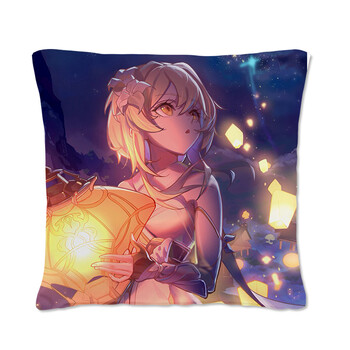 原神周边派蒙刻晴抱枕菲谢尔可莉午睡枕二次元动漫安柏靠枕坐垫枕