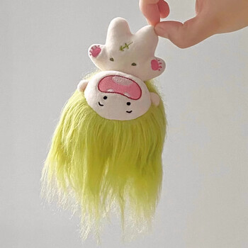 童棉花娃娃公仔玩偶挂件难哄超便宜女孩棉花糖娃缺牙巴10cm毛绒玩具