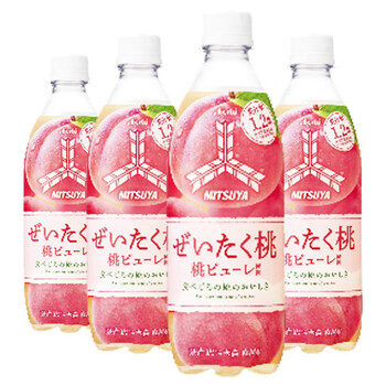 日本进口asahi朝日三矢白桃味碳酸饮料美苏亚李子梅子味汽水水蜜桃子水果味饮品网红夏季饮品桃子味500ml 4瓶 图片价格品牌报价 京东