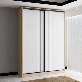 禄通2023最新款实木衣柜全实木推拉门高1.