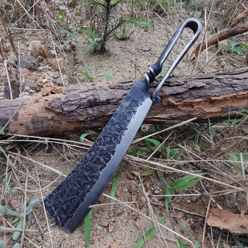砍柴刀大号龙泉柴刀一体高锰钢锻打防身短刀户外野营纯钢劈柴刀冷浩驰