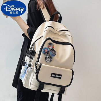 迪士尼disney书包女校园高中大学生大容量初中生双肩包中学生电脑旅行