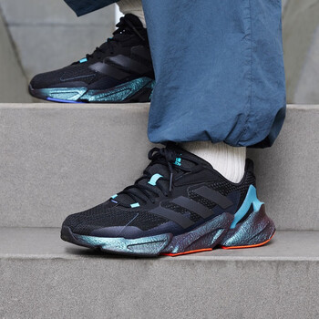 阿迪达斯adidasx9000l4休闲实用舒适boost跑步鞋男子黑色蓝色橘红色