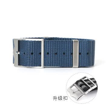 qwc帆布尼龙表带适配欧米茄海马300水鬼布带精工nato007康卡斯腕带 深