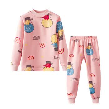 儿童保暖内衣套装秋冬季新款中大童加绒加厚秋衣秋裤3-16岁小女孩冬天