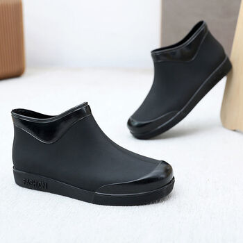 酷乔韵新款韩版短筒女雨鞋女士厨房工作防滑水鞋平底耐磨女水靴胶鞋