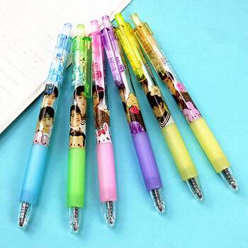 时代少年团按动笔混装6支 七彩炫 0点5mm