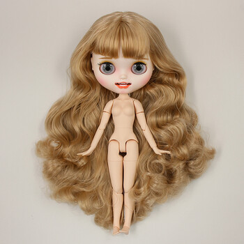 喷妆关节白肌磨砂改妆成品女孩公主玩具洋娃娃 马哥色卷发喷妆裸娃 美