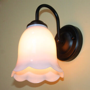 壁灯床头灯墙壁卧室简约现代创意欧式客厅led楼梯阳台灯具塑料黑色u管