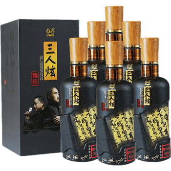 泸州老窖三人炫浓香型白酒52度三人炫悟炫500ml6瓶